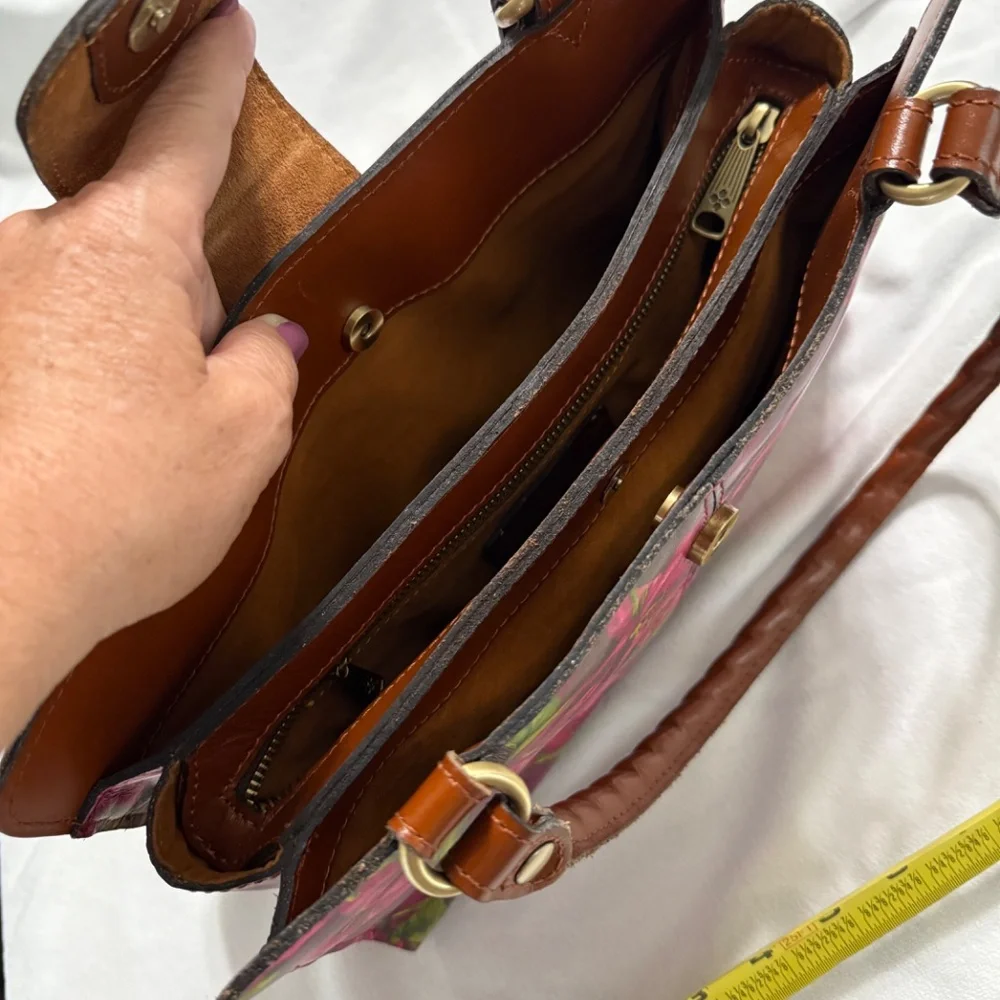 Patricia Nash Handbag / purse Floral Like new Fuchsia - Picture 2 of 5